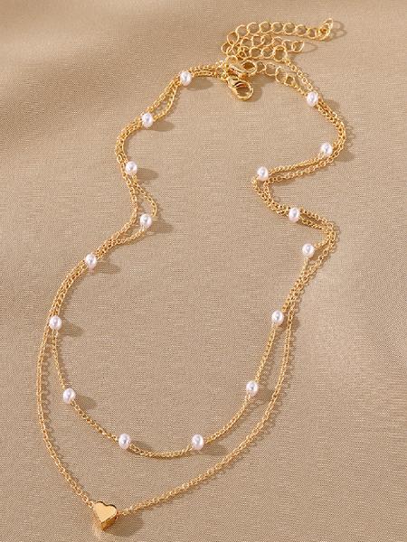 Metal simple gold and silver two-color multi-layer necklace, personalized exaggerated trendy eye pendant multi-layer stacking necklace for women, fashionable and versatile, suitable for daily wear during the back-to-school season, and a gift for Teacher's