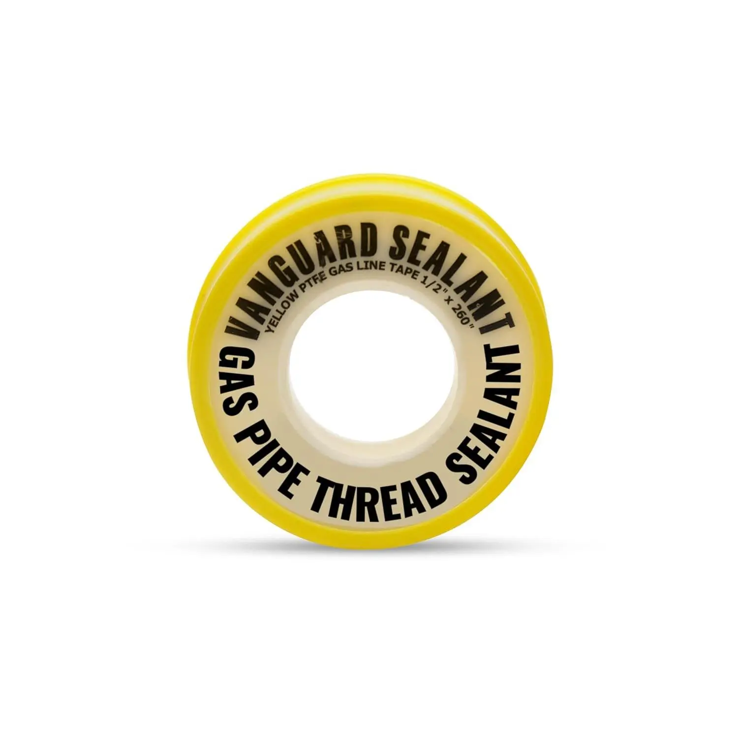 Teflon Gas Pipe Thread Sealant - PTFE Yellow Teflon Tape for Gas Fittings - 260" Length Pipe Thread Tape 1/2 inch High Resistance Leak Prevention -  Thread Seal Tape