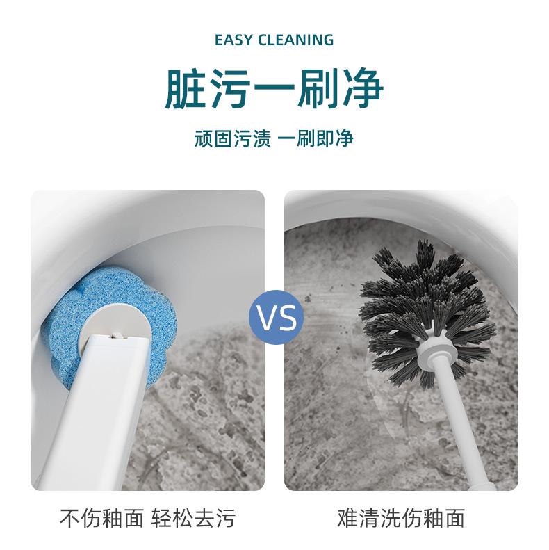 Disposable Toilet Brush Replaceable Wall-mounted Long Handle Toilet Brush Cleaning Tools WC Bathroom Accessories