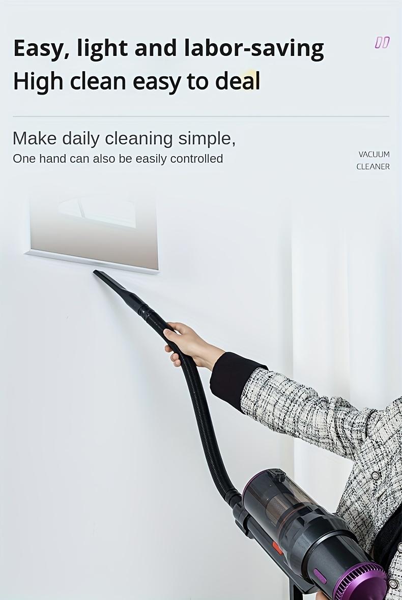 Compact And Lightweight Upright Vacuum Cleaner, Equipped with Multiple Suction Head Attachments, Offering a Powerful Suction of Up to 18000PA, Ideal for Carpets, Hard Surfaces, And Pet Hair