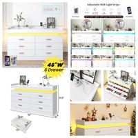White-0614-6 Drawer-46"W 