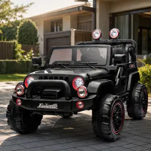 ARCH 24V Kids Ride On Electric Car with Parent Remote Control, 2WD, Rear Suspension, Trunk Storage, Pull Rod, Bluetooth, USB, Searchlight, High Low Speed, Slow Start Stop, 20in Wide Seat, for Ages 3-8, Black Polypropylene, 100-149 Lbs Capacity