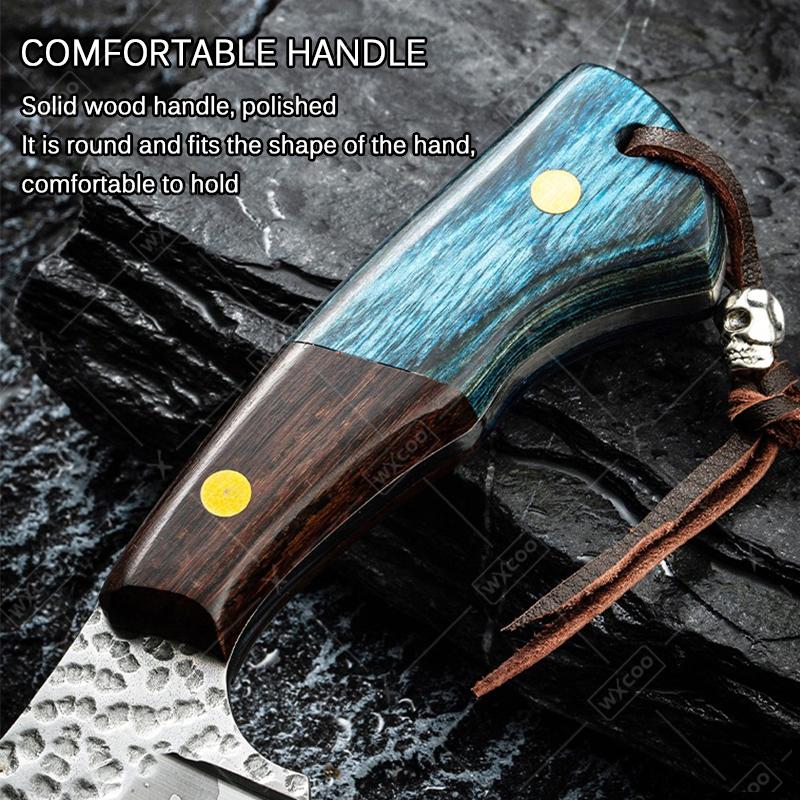 Portable Stainless Steel Boning Knife Meat Cleaver Multi-purpose Vegetable Chopper Fruit Paring Knives For Outdoor Camping BBQ Portable Stainless Steel Boning Knife Meat Cleaver Multi-purpose Vegetable Chopper Fruit Paring Knives For Outdoor Camping BBQ