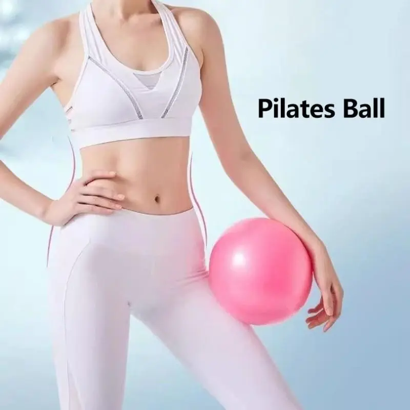 1PC Macaron Color Pilates Yoga Ball, Exercise Balls, Thickened Anti-Burst PVC Inflatable Fitness Ball, 20-25cm Mini Training Ball for Core Strength, Flexibility, Pelvic Floor Exercises