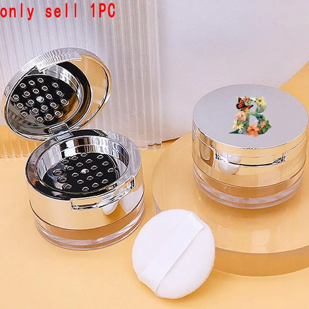 Portable Loose Powder Jar, Unscented Transparent Travel Size, Cosmetic Container for Eye Shadow & Honey Powder, Durable Reusable