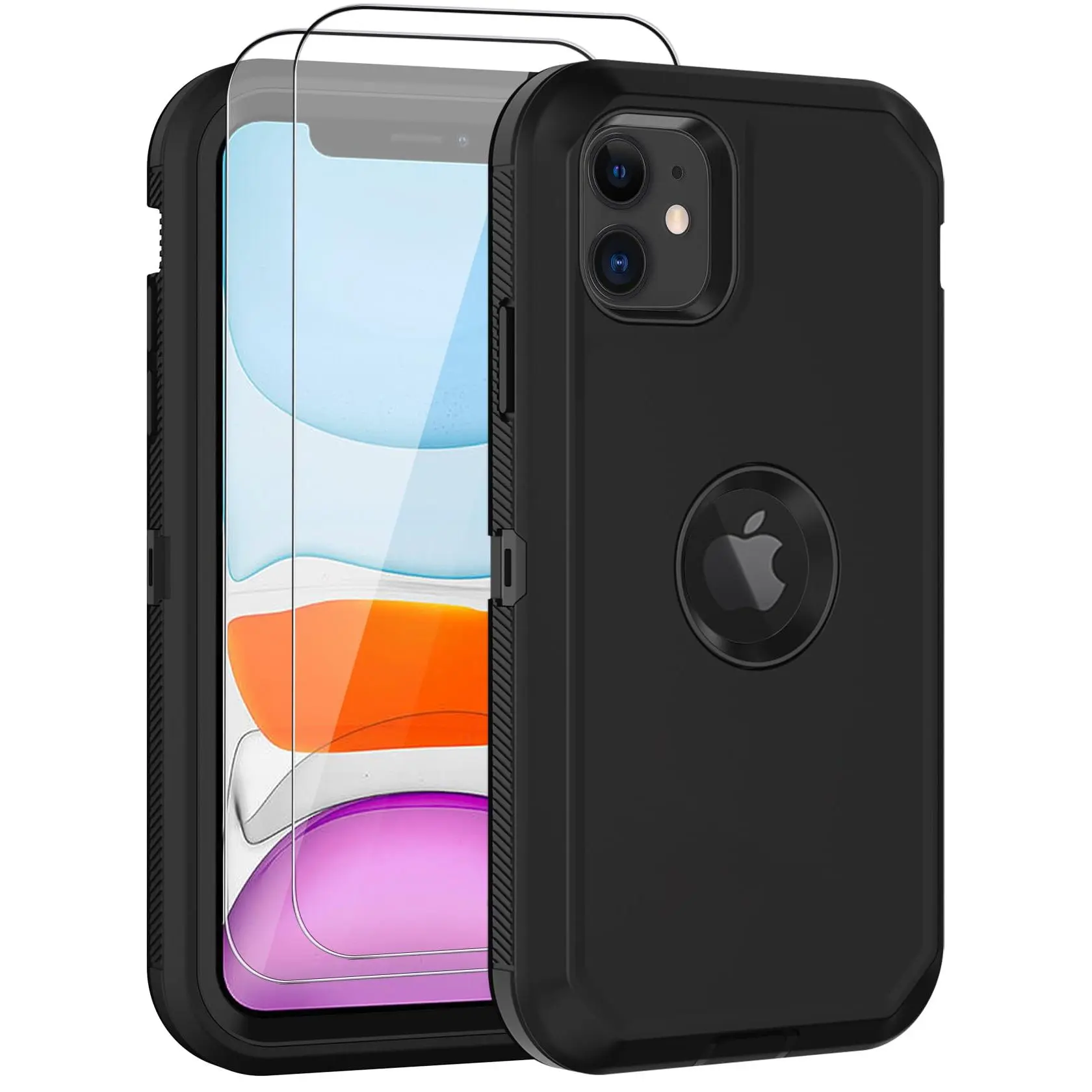 Black with Screen Protector