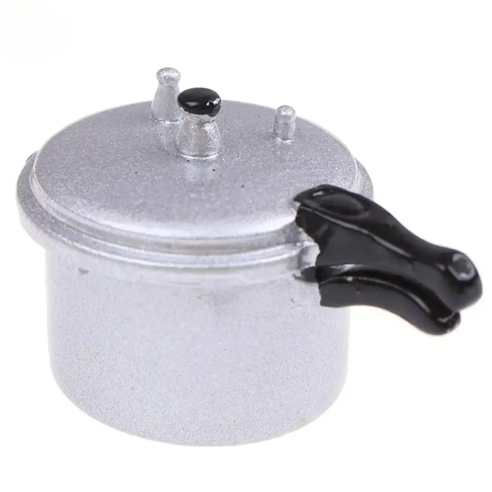 1:12 Scale Dollhouse Miniature Pressure Cooker, High-Quality Simulation Kitchen Appliance, Durable Pretend Cooking Utensil, Micro Kitchen Charm for Dollhouse Decor & Collectible Display Prop