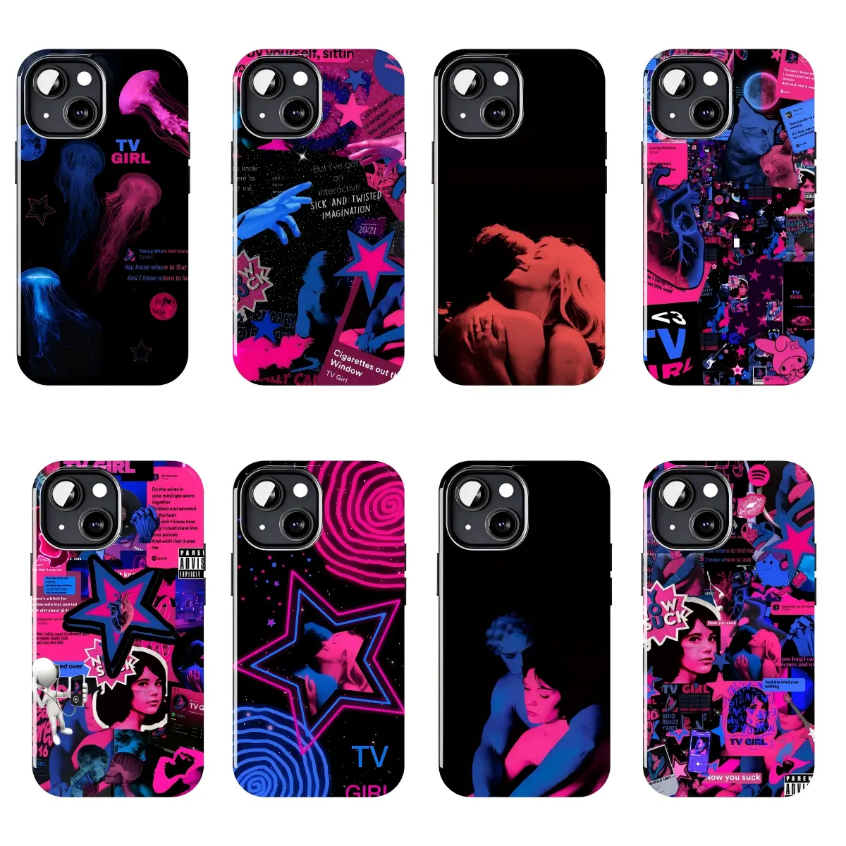 TV Girl Album Art Phone Case, Indie Pop Aesthetic Durable Shockproof Protective Cover, Mobile Phone Accessories for iPhone 11-17 Pro Max/Plus & Samsung Galaxy S23-S25 Series, Devices, Installation
