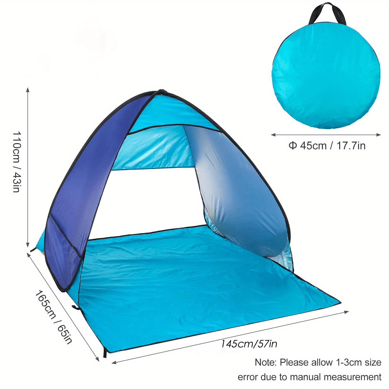 Automatic Pop-Up Tent, Portable Outdoor Camping Beach Travel Lightweight Sunshade (2-3 People)