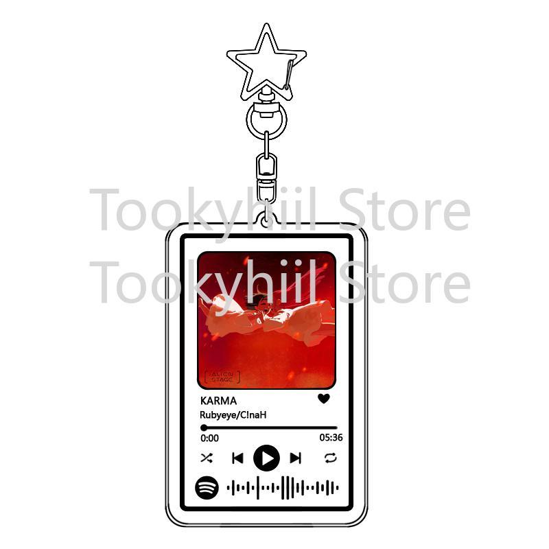 Popular 26 Songs Alien Stage Music Keychain Original Soundtrack LUKA Women Accessory Bag Pendant Playlist Code KeyIng Fans Gift