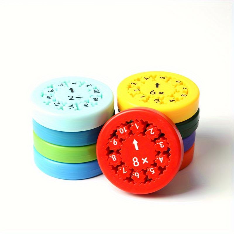 Math Spinner, 9 Counts/18pcs Interactive Math Spinner, Fun Learning Tool for Addition, Subtraction, Multiplication and Division, School Supplies, Math Learning Tools