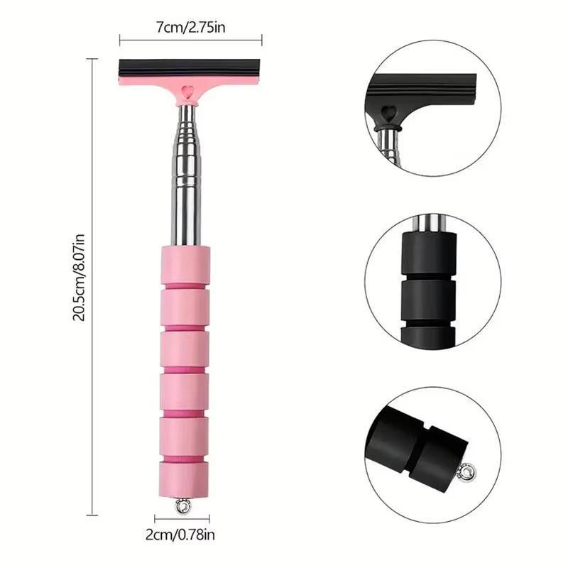 Stainless Steel Car Rearview Mirror Wiper, Retractable Car Glass Cleaning Tool, Window Cleaning Brush, Car Windshield Cleaner, Car Wash Accessories Stainless Steel Car Rearview Mirror Wiper, Retractable Car Glass Cleaning Tool, Window Cleaning Brush, Car Windshield Cleaner, Car Wash Accessories