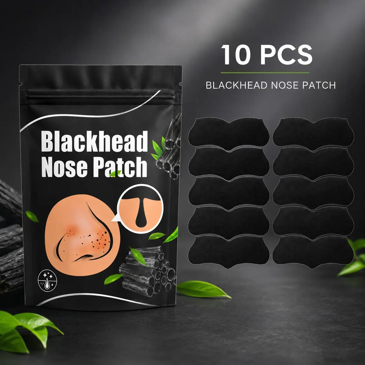10pcs Nose Strips, Flexible Easy-Apply Nose Care Patches, Comfortable Daily Beauty Set, Ideal for Home Spa, Travel, Gifts