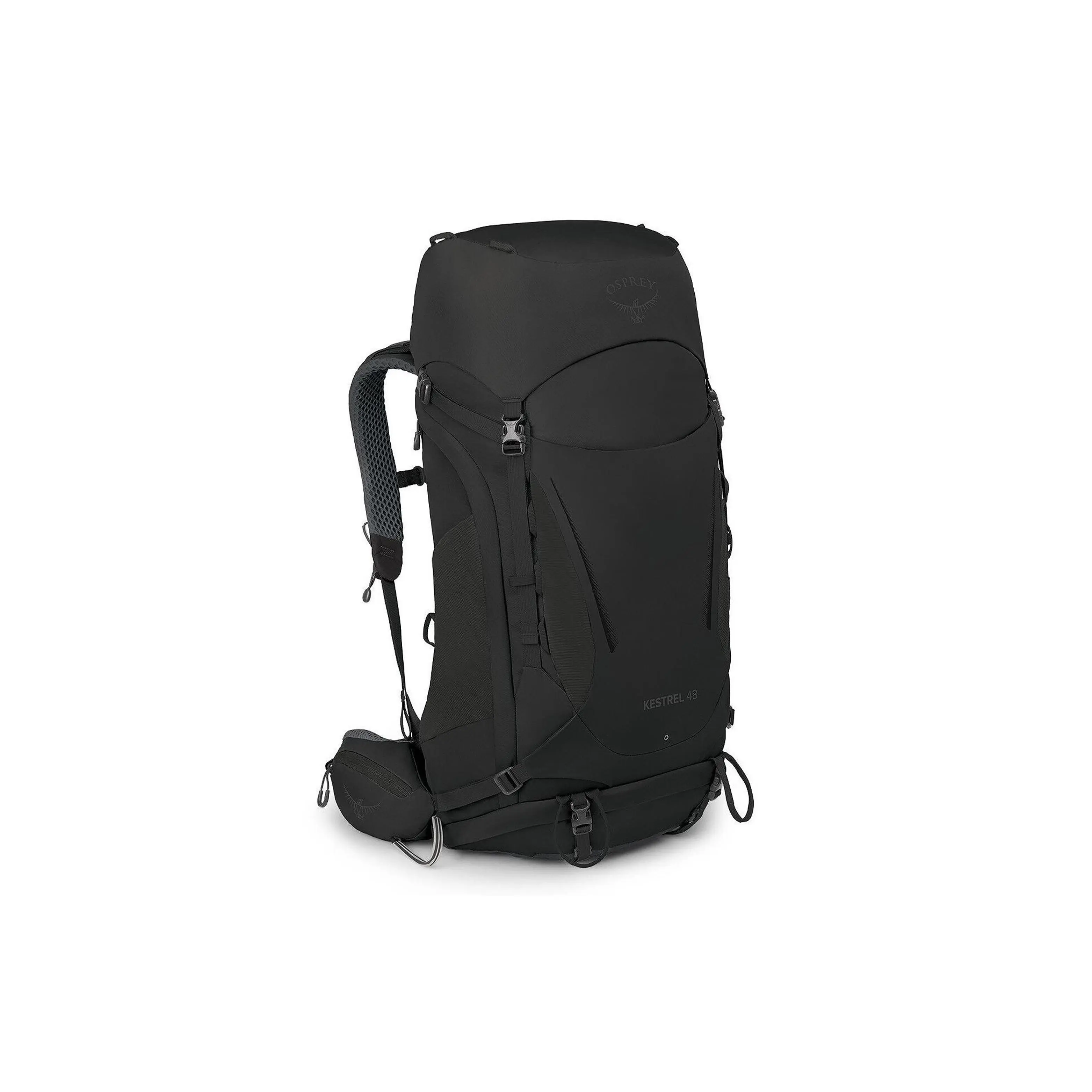 Osprey Kestrel 48L Backpack – Recycled Nylon, Black, Men’s Hiking Backpack