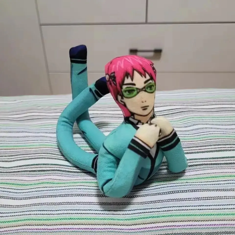 2026 hot item Anime The Disastrous Life of Saiki K Saiki Kusuo Cosplay Doll Twistable Shape Room Decoration Abstract Cartoon Figure Dolls Gift