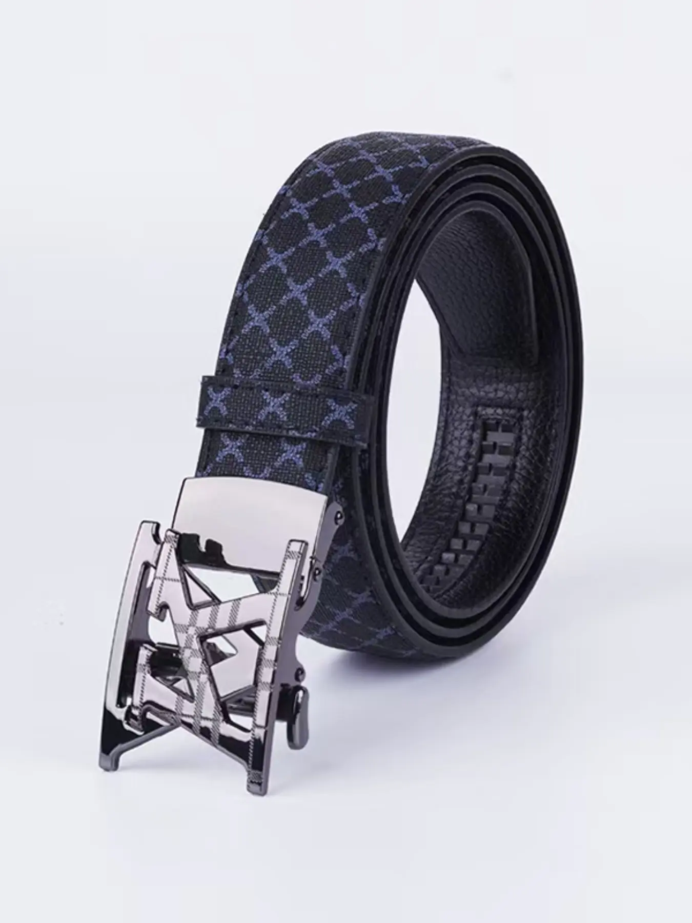 Men's Letter B Design Automatic Buckle Belt, Adjustable Waist Belt, Fashion Belt for Party, Daily Clothing Decor, Trendy All-match & Exquisite Belt for Birthday Gift