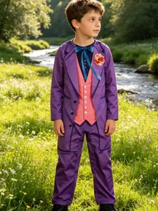 Knight Romper for Kids, One-Piece Design with Outerwear, Vest, and Inner Layer, Easy Dressing in 1 Minute, No More Complex