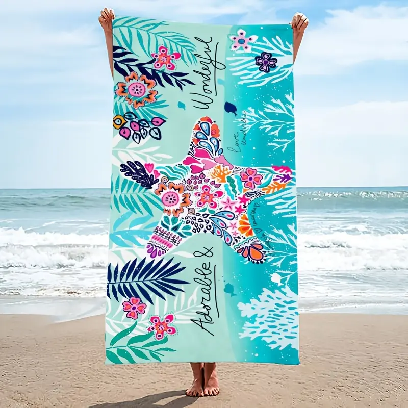 essential,,standard,,pool,hostess,gift,travel,,xl,luxury,bathtowels,decorative,boat,personalized,custom,towels,drying,Large Oversized Microfiber Beach Towel - Ultra Soft, Quick-Dry, Super Absorbent, Lightweight, Portable, Multi-Purpose Towel with Vibrant