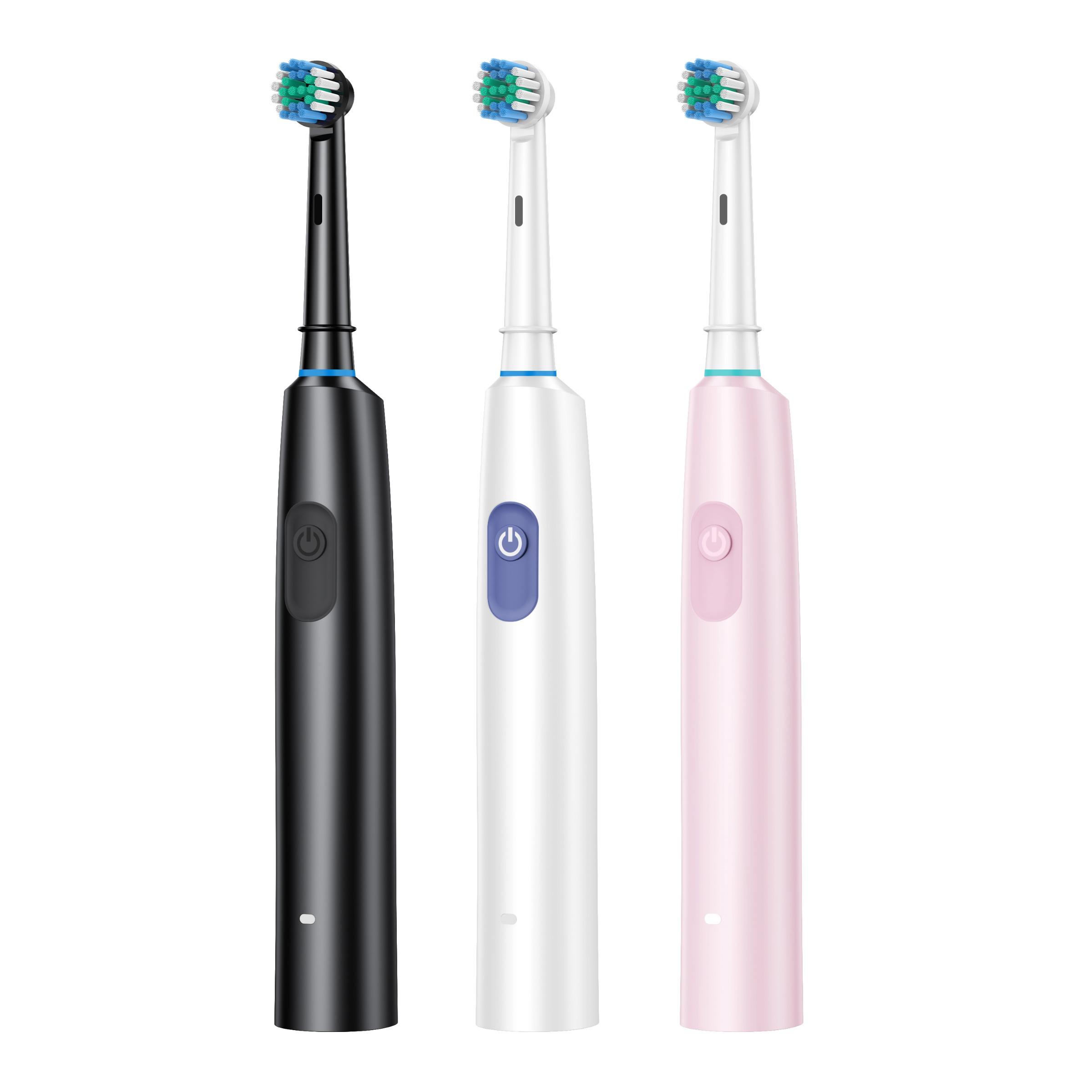 Rechargeable Electric Toothbrush Set, 1 Box Electric Toothbrush with 8 Counts Replacement Brush Heads, Intelligent Timer Toothbrushes for Adults
