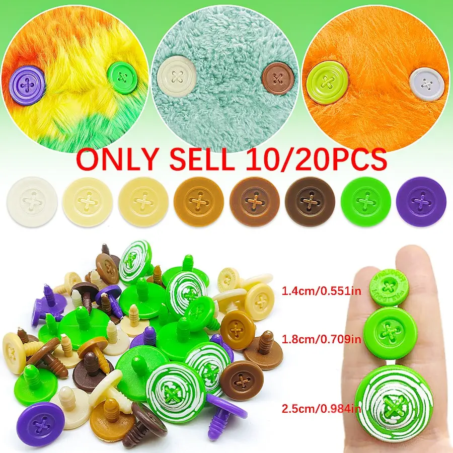 10/20pcs Doll Eyes for Crocheting Stuffed Animal Eyes for DIY Halloween Decoration