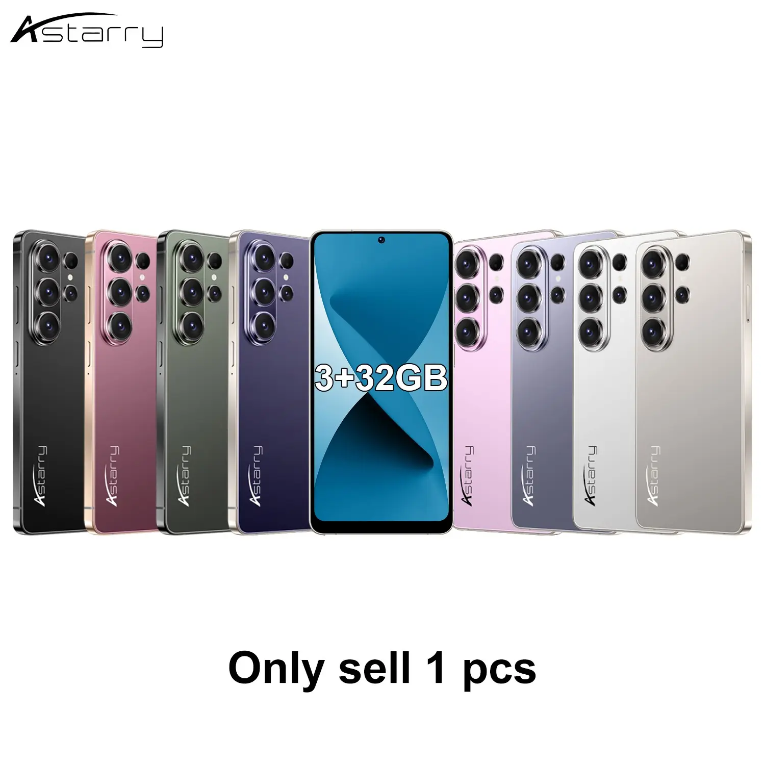 "Astarry-26 Ultra 3GB+32GB storage space, 5+13MP HD pixels, 6.75-inch display, dual-card dual standby function, face recognition smartphone with touch pen, unlocked Android 12 version smartphone.