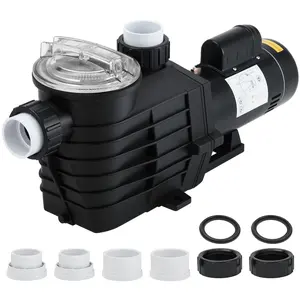 Garvee 2.5HP Dual Voltage Self-Priming Pool Pump｜Single Speed 100 GPM, Built-in Strainer Basket, ETL & DOE Certified 115/230V 60Hz, Heavy-Duty Circulation Pump for Inground & Above-Ground Pools, Spas and Hot Tubs, Model J150010E