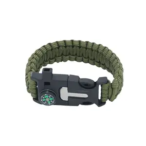 5-in-1 Multifunctional Survival Bracelet, Outdoor Emergency Paracord Hand Rope