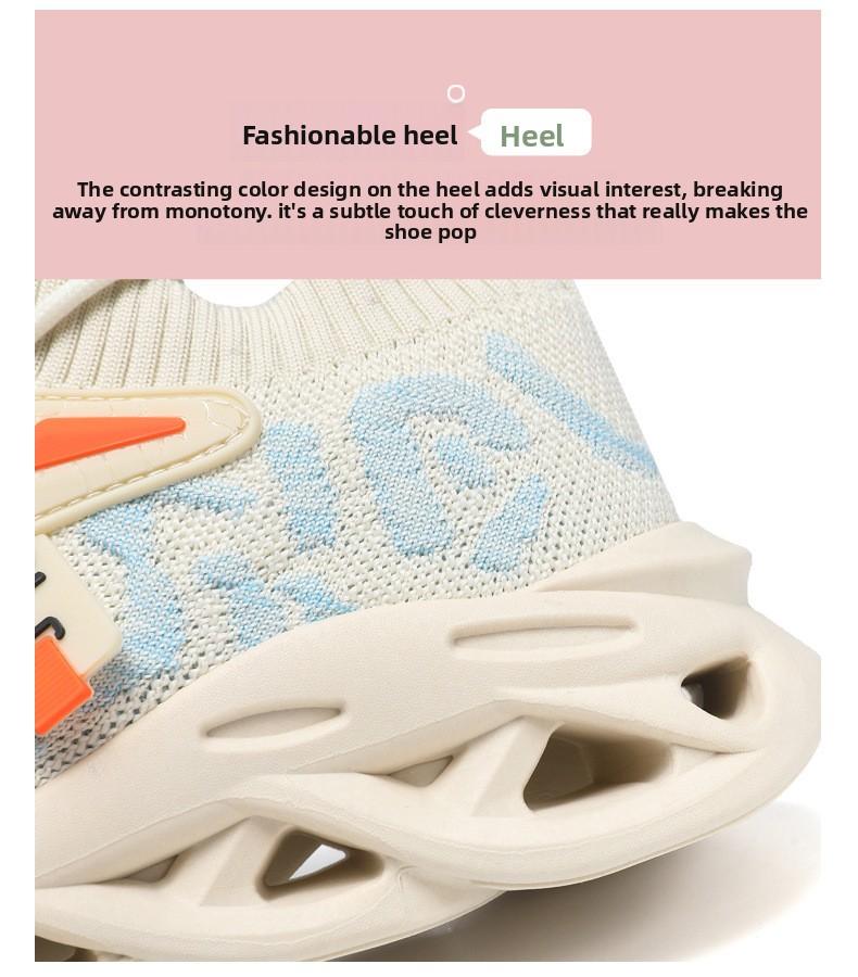 2026 New Women's Casual Dad Shoes Youth Breathable Elastic Flyknit Sock Sneakers