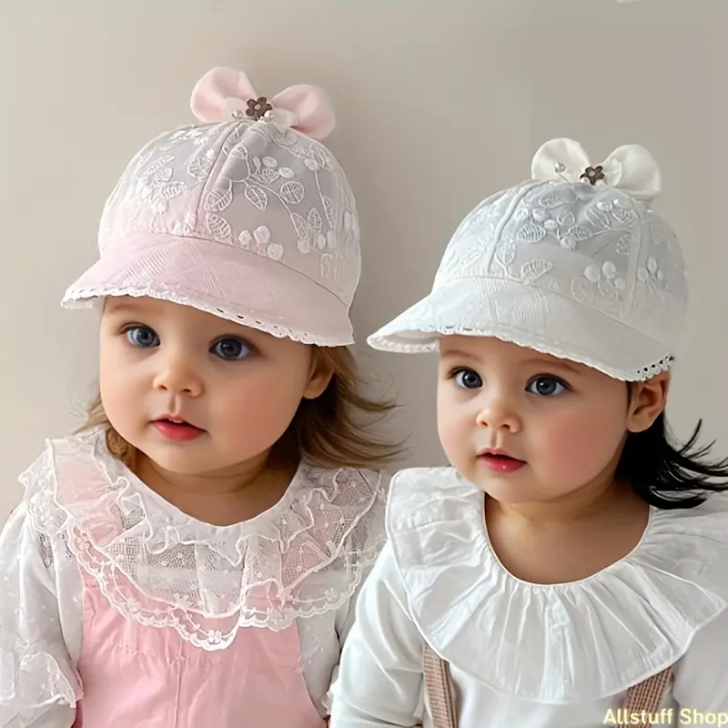 Baby girl bucket hat - solid color baby sun hat, lightweight and breathable, suitable for spring and summer outdoor travel, suitable for babies aged 6-24 months, toddler sun hat tiktokshopbacktoschool