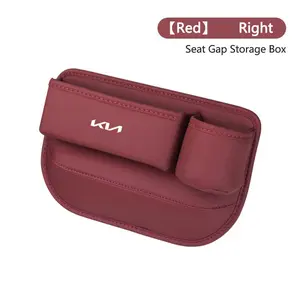 Leather Car Seat Sewn Gap Crevice Slot Storage Box, Cup Holder for Kia Gt Line, K2, Sportage, Stinger, Sorento, Ceed, Soul, Venga, Kx5, K3, K4, K5