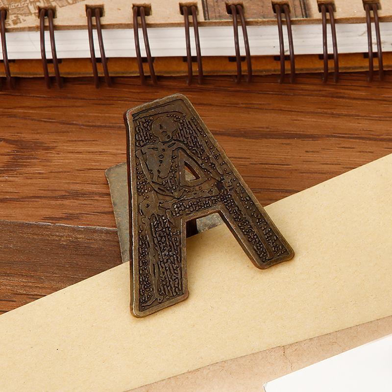 English Alphabet Binder Clips Bill Binder Clip Foldback Notes Letter File Paper Clip Binding Securing Clip for Office School