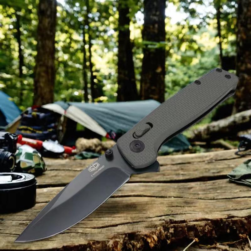 EDC Folding Utility Otf Knife with Pocket Clip, Sharp Stainless Steel Blade, Lightweight Plastic Handle Tactical Pocket Knives EDC Tools For Outdoor Camping Fishing Kitchen Daily Use Survival Gear