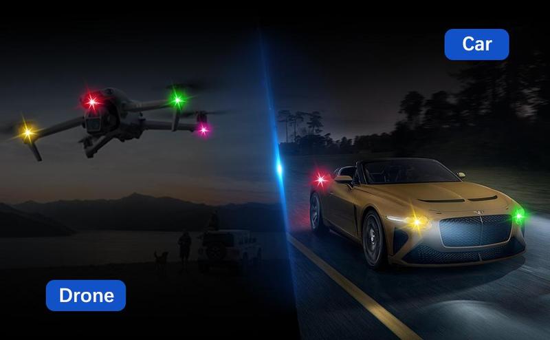 RGB Led Aircraft Strobe lights Motorcycle Lights LED Flash Position Wireless Light Aircraft Airplane Helicopter Warning Lights