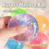 1-Piece Iridescent Soft Squishy Ball, Squishy Stressball, Sparkly Squishies, Durable TPR with Bouncy Feel, Calming Squeeze for Stress Relief During Daily Breaks, Fidget Stress Relief Toy, Stress Reliever