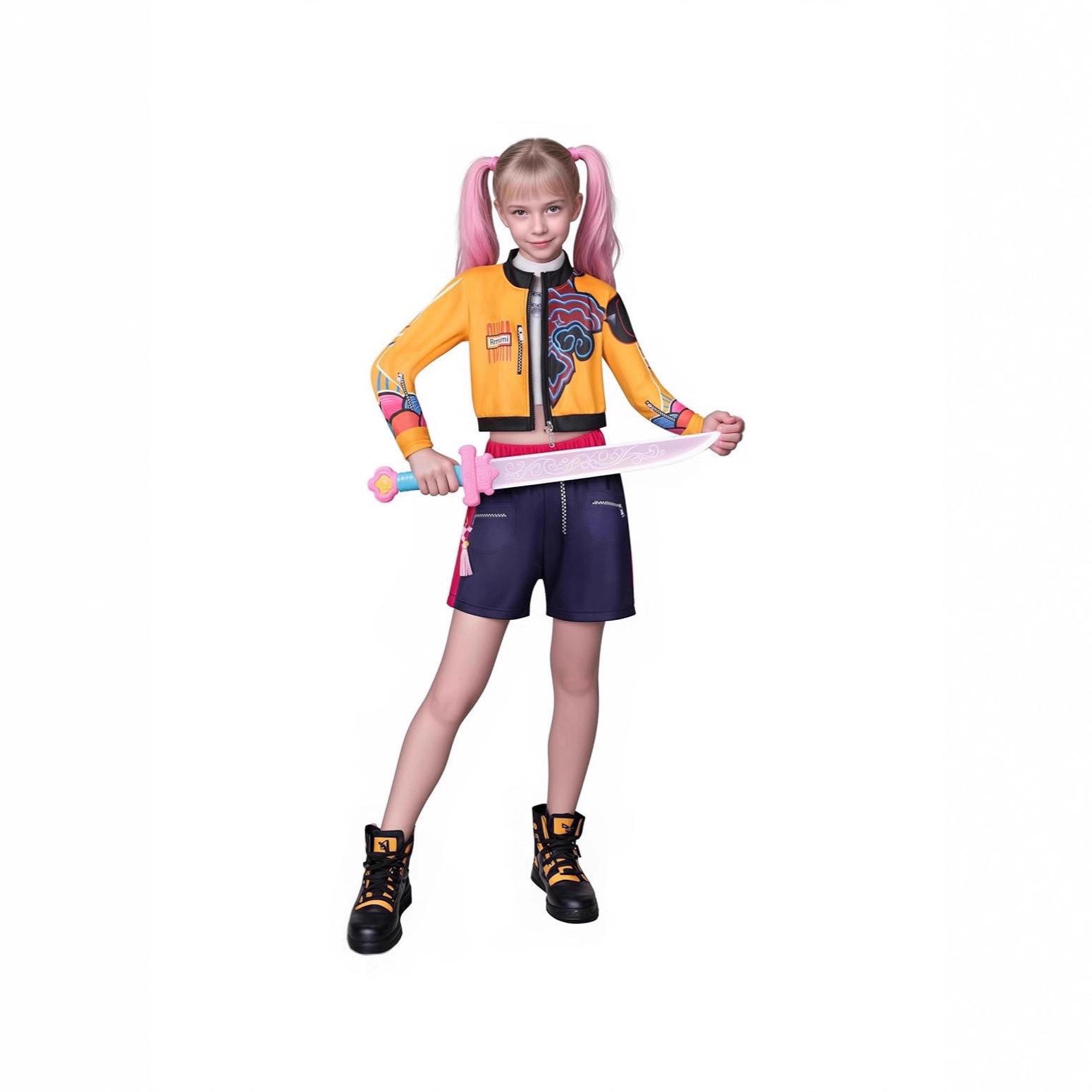 Instant Delivery Hunter Girl Group Cosplay Costume Prints Popular Halloween