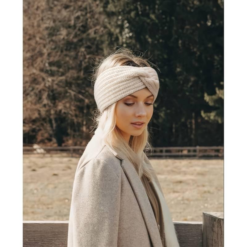[Best Christmas Gift]  Triple KnotWarmth Ribbed Knit Headband Set-3pcs-4pcs (Classic Neutrals,)