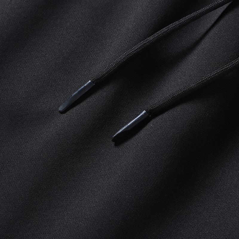 Men's Solid Color Warm Wool Lined Winter Casual Pants Thick Soft Comfortable for Outdoor Sports and Daily Wear Menswear Trouser Black