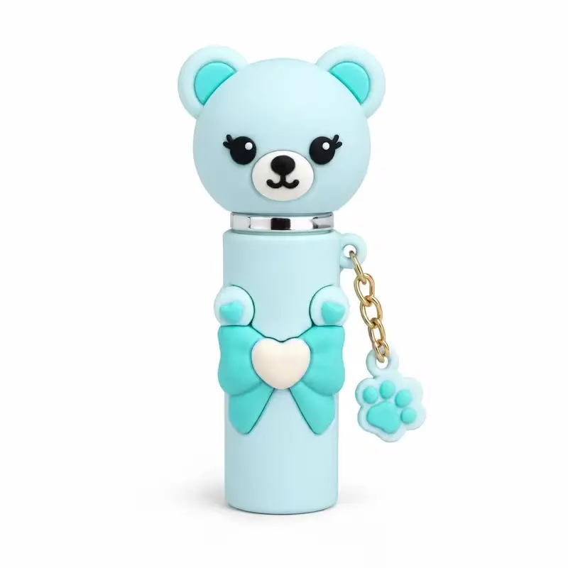 Cute Bear Mini Reusable Perfume Spray Bottle, Keychain Charm, Portable Fine Mist Sprayer, Detachable Cap, Ideal Gift for Girls and Women