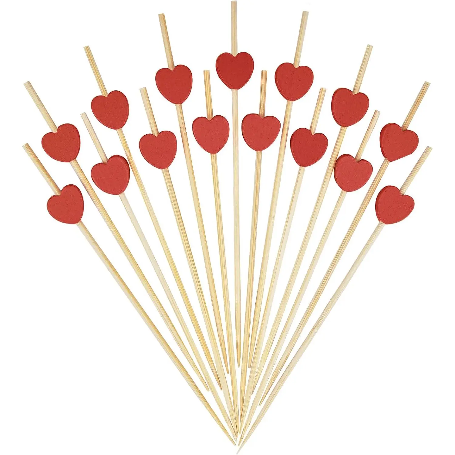 Picks, Decorative Appetizer Toothpicks | 4.7 in Long Fancy Toothpicks & Skewers, 100 ct.  for Valentine’s Day, Weddings, Anniversaries & Bridal Showers. MSL131