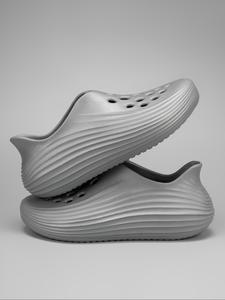 unisex's sporty breathable slides, comfortable non-slip slippers, soft comfy slippers for indoor & outdoor wear, walking shoes