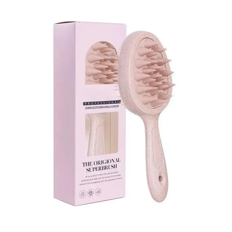 Unisex 2-in-1 Double Sided Silicone Scalp Brush, Shower Hair Tool For Deep Scalp Cleansing, Shampoo Scrubbing And Relaxing Head Massage For Daily Hair Care
