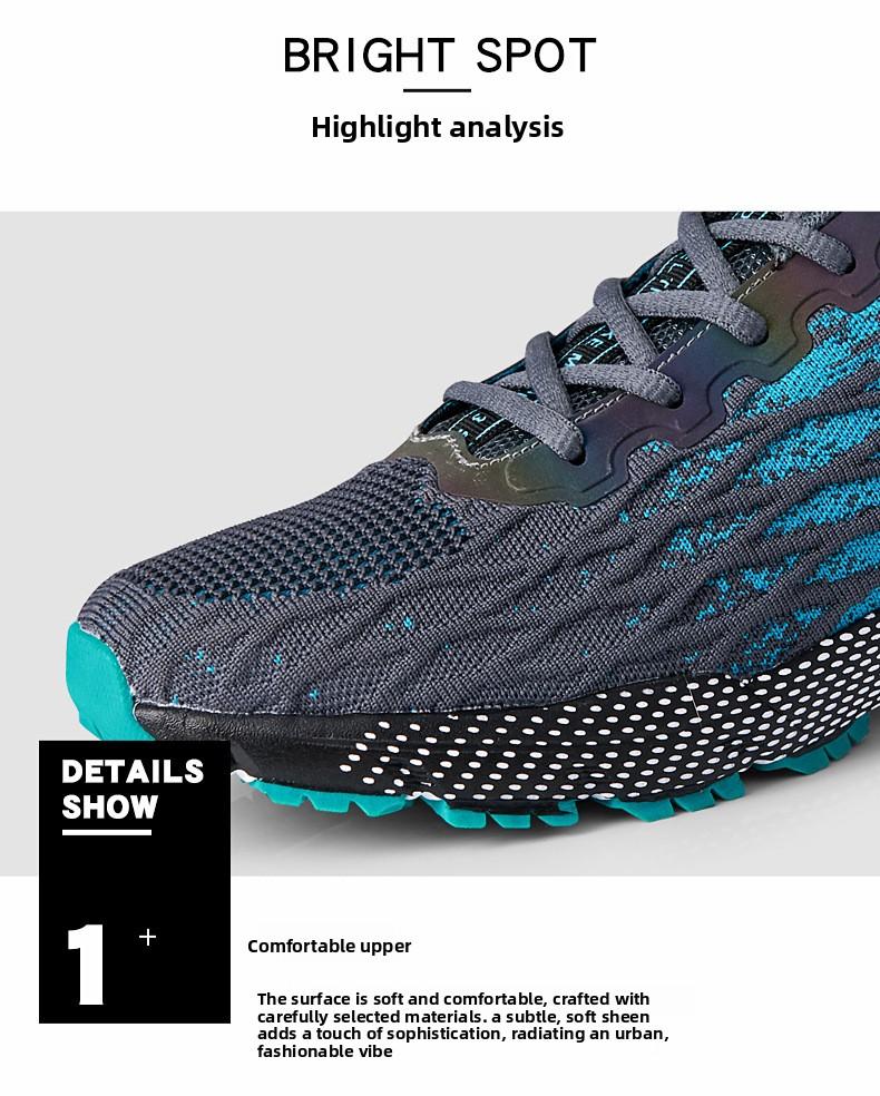 Mesler Men's Sporty Solid RoundToe Laces Trainers, Fashionable Lace UpFront Mesh Breathable Comfortable Sports Air Running Shoes Sporty Lightweight Breathable Running Shoes For Exercise & Daily Wear