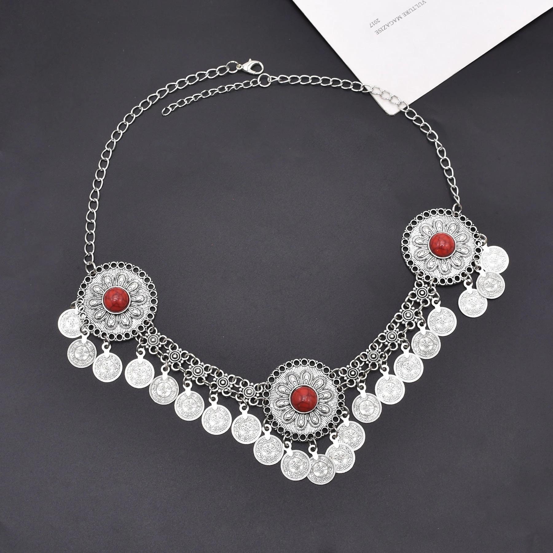 Vintage Coins Headband Head Chains Headpiece Boho Gypsy Ethnic Trible Hair Accessories Afghan Turkish Charms Female Hair Jewelry