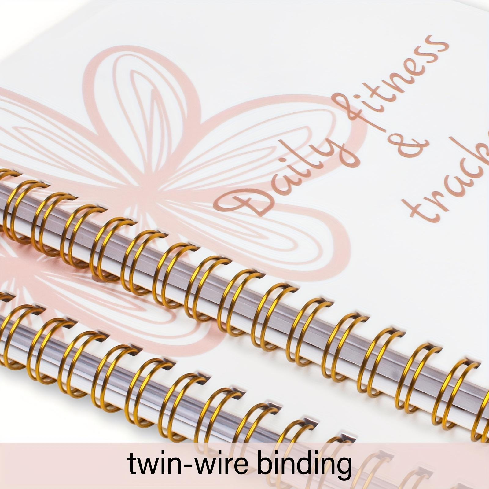 A5 Daily Fitness Log Book, 1 Count Daily Diet & Health Journal, Wellness Journal Notebook for Tracking Fitness, Sleep, Nutrition, Meal, Habits