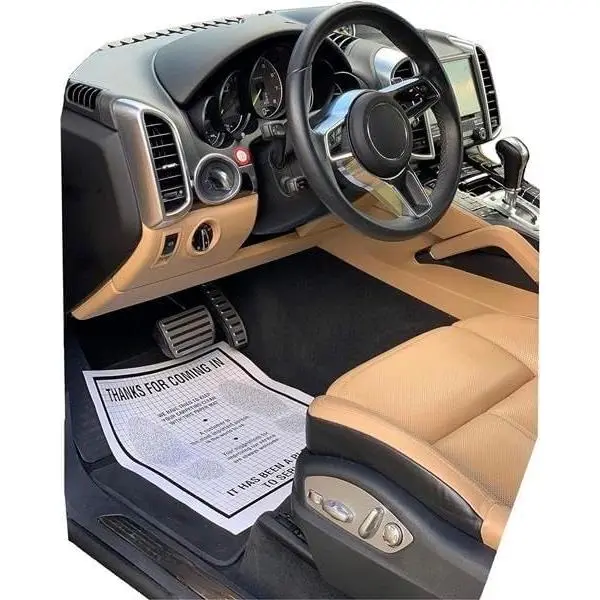 Car Disposable Floor Mat - Heavy-Duty Reinforced Plastic-Coated, Car Detailing Products, Floor Protection (Case of 250)