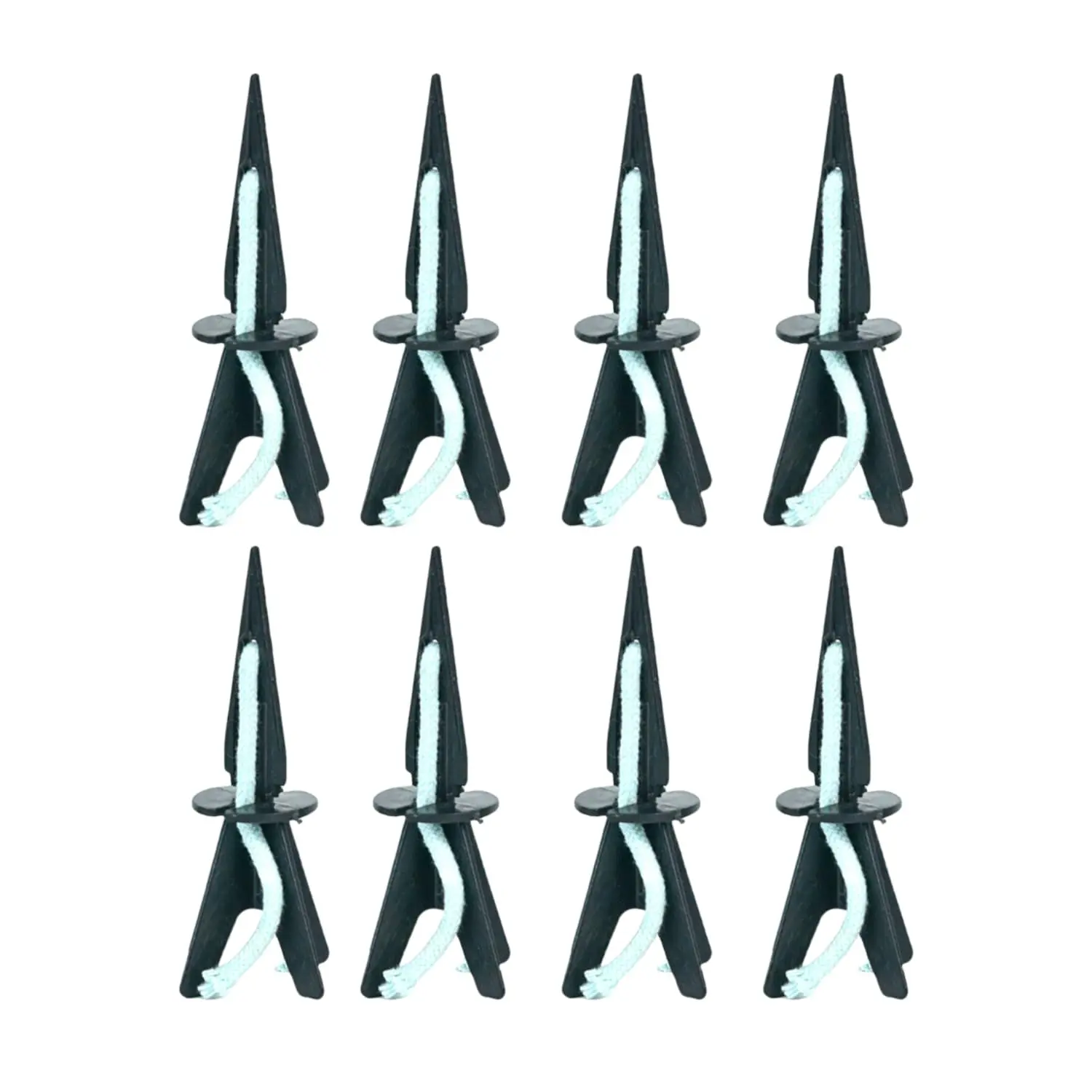 8 Pack Self Watering Planter Insert Watering Spikes, Watering Stakes with Wicking Rope,  Spikes for Indoor Outdoor ,   Watering Device for Planter Height 4.7" to 12"