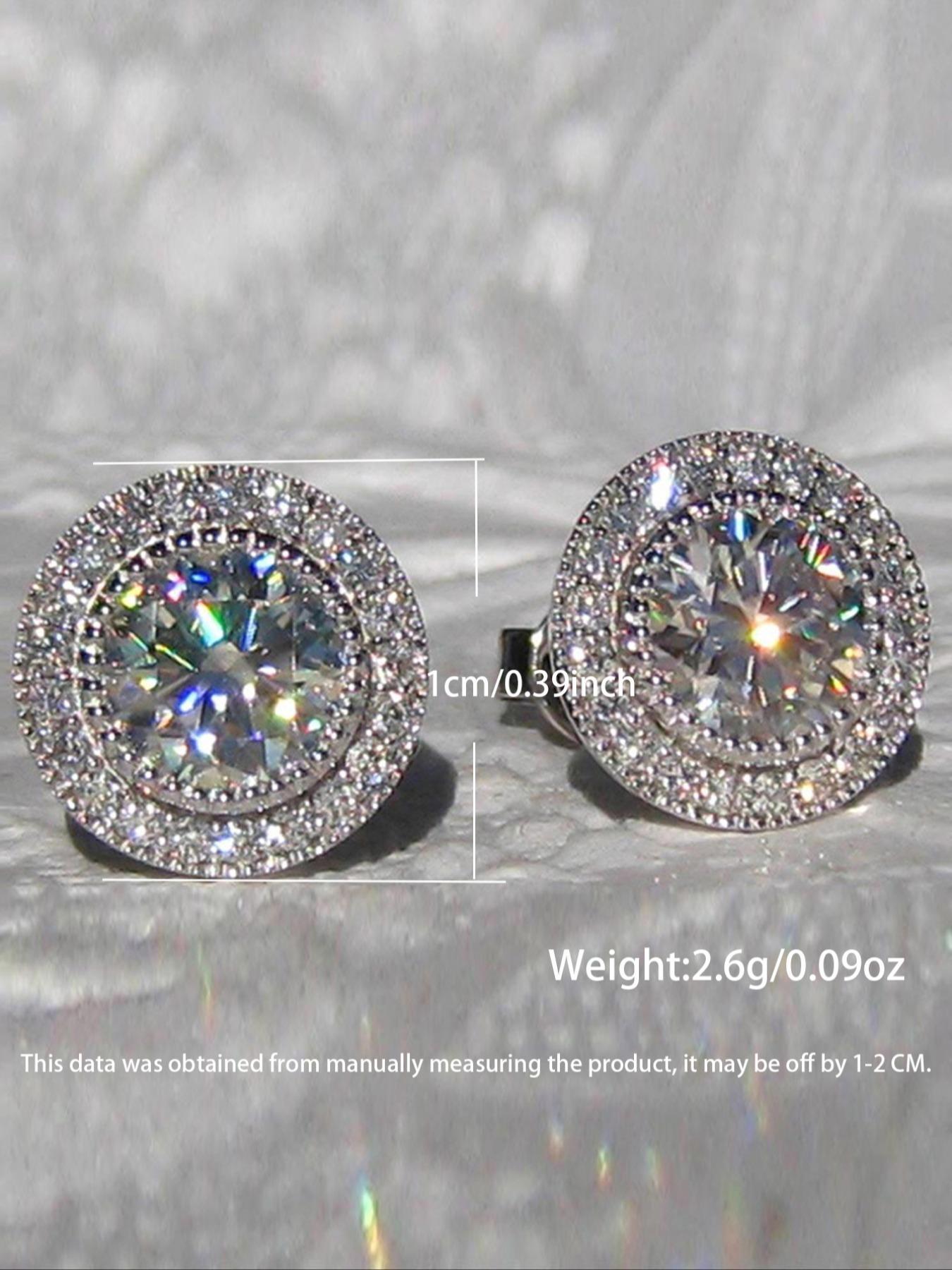 Elegant Rhinestone Decorated Stud Earrings, Stud Earring Jewelry, Fashionable Matching Earrings for Women, Daily Use, All-match Accessory, High Quality Earrings