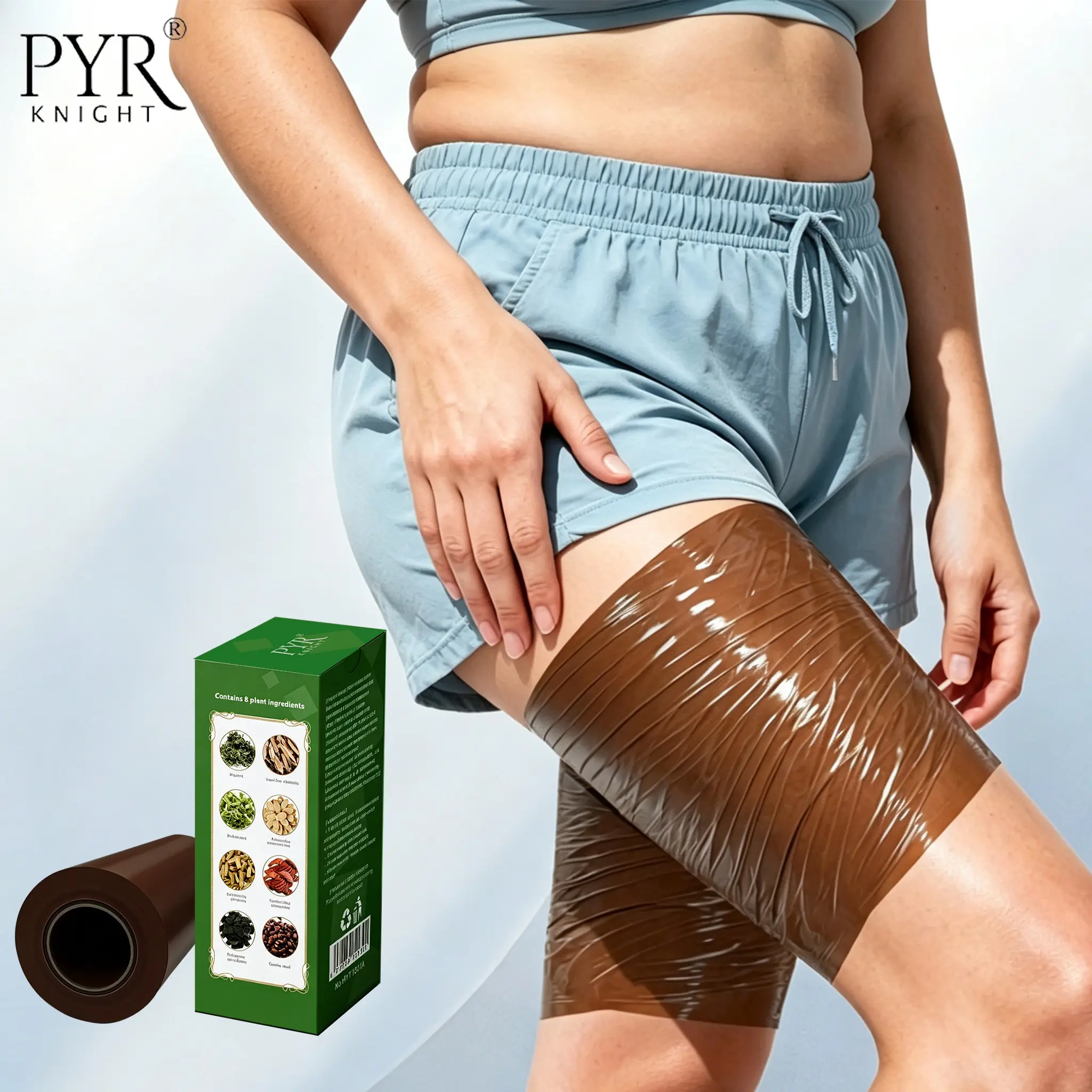 PYR KNIGHT body wrap film for Women，Ultra-stretch，Seamless Fit，Warm and comfortable，Freedom to Move，Sport Workout Belly Band Gym