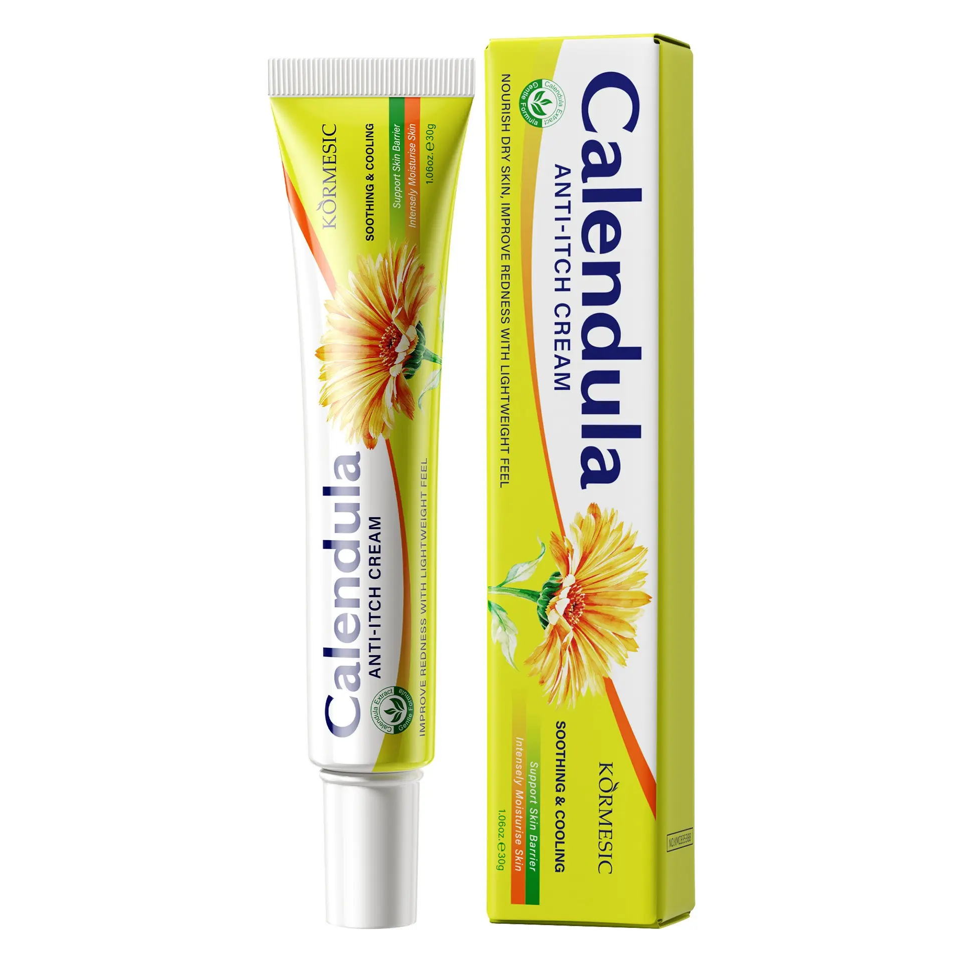 Calendula Moisturizing Balm, Gentle Hydrating Cream for Sensitive Skin, Daily Skin Nourishing Care