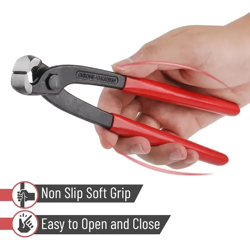 Nail Puller 6/8/10 Inch End Cutting Plier Durable Nail Remover Tool for Woodworking Carpentry Staple Puller Cutting Pincer Plier